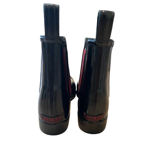 Lauren Ralph Lauren Tally Rain Boot WOMENS SIZE 7 B BLACK RED - Picture 6 of 8